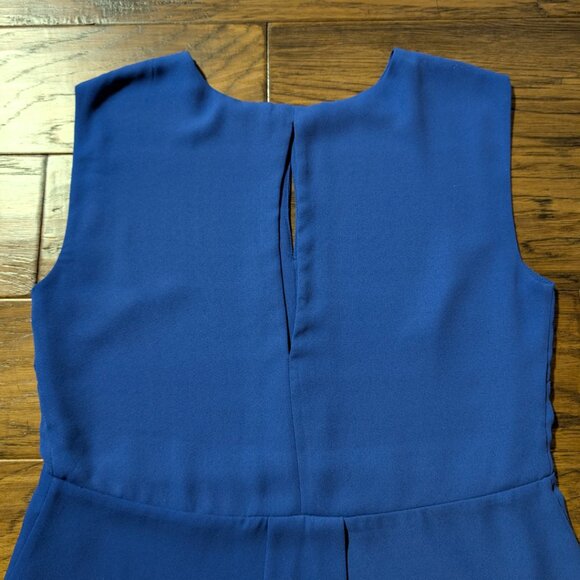 RW&CO peplum keyhole sleeveless top blue size XS - Picture 14 of 16